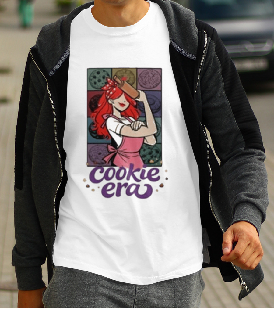 Chloe Sexton Cookie Era Retro Baking Rolling Pin Red Hair Apron T-Shirt