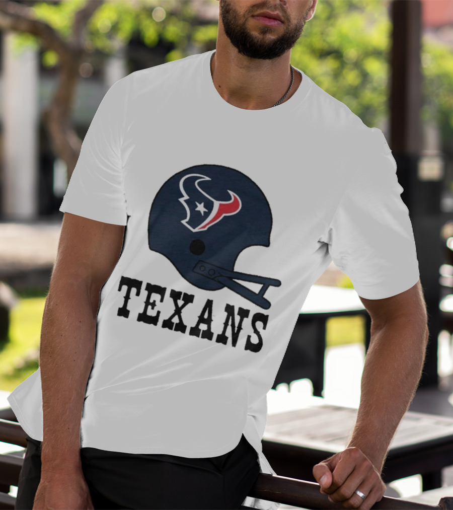Houston Texans Big Helmet Texans Football Team T-Shirt