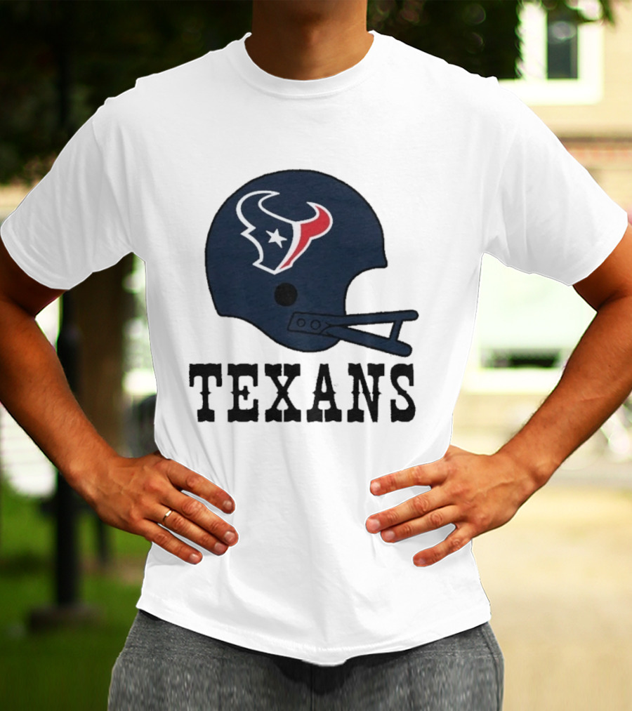 Houston Texans Big Helmet Texans Football Team T-Shirt