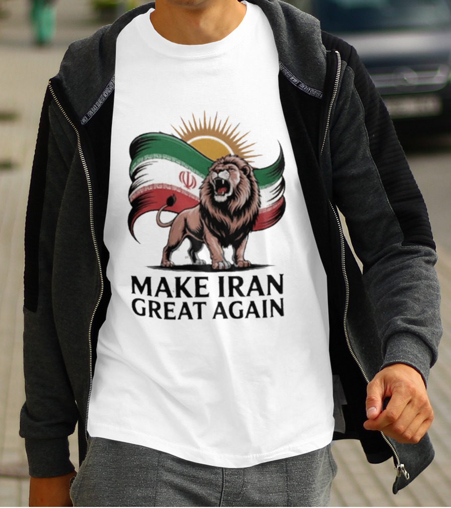 Make Iran Great Again Persian Lion Flag Sun T-Shirt