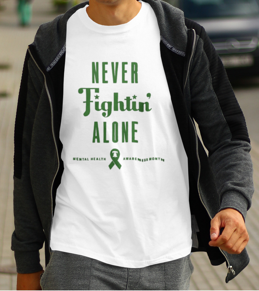Phillies Strike Out The Stigma Never Fightin' Alone Together Charity Awareness T-Shirt