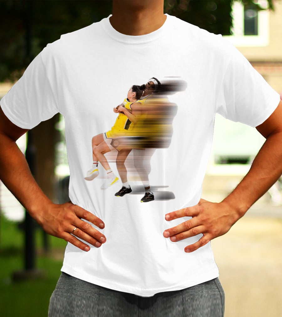 Rickea Jackson Lifts Kelsey Plum Dynamic Basketball Moment T-Shirt