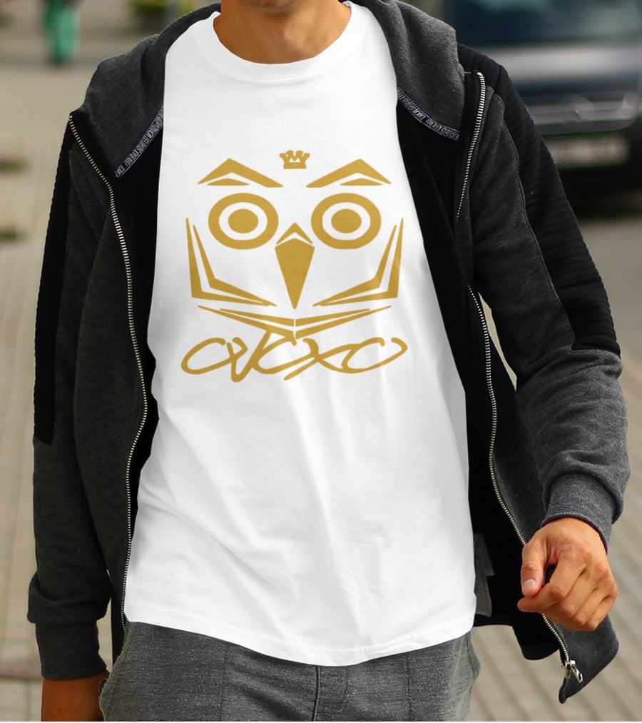 Ovoxo Drake Take Care Ovo Owl Crown Yellow T-Shirt