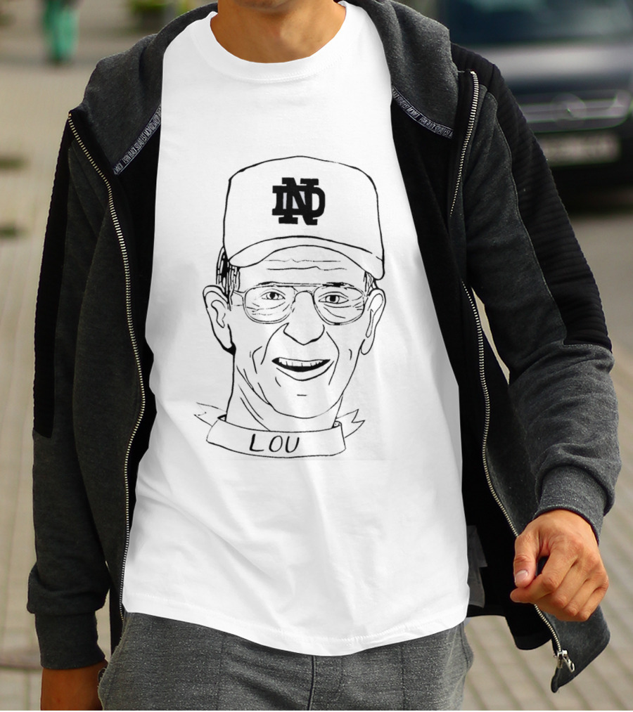RIP Coach Lou Holtz Notre Dame Tribute IN Hat T-Shirt