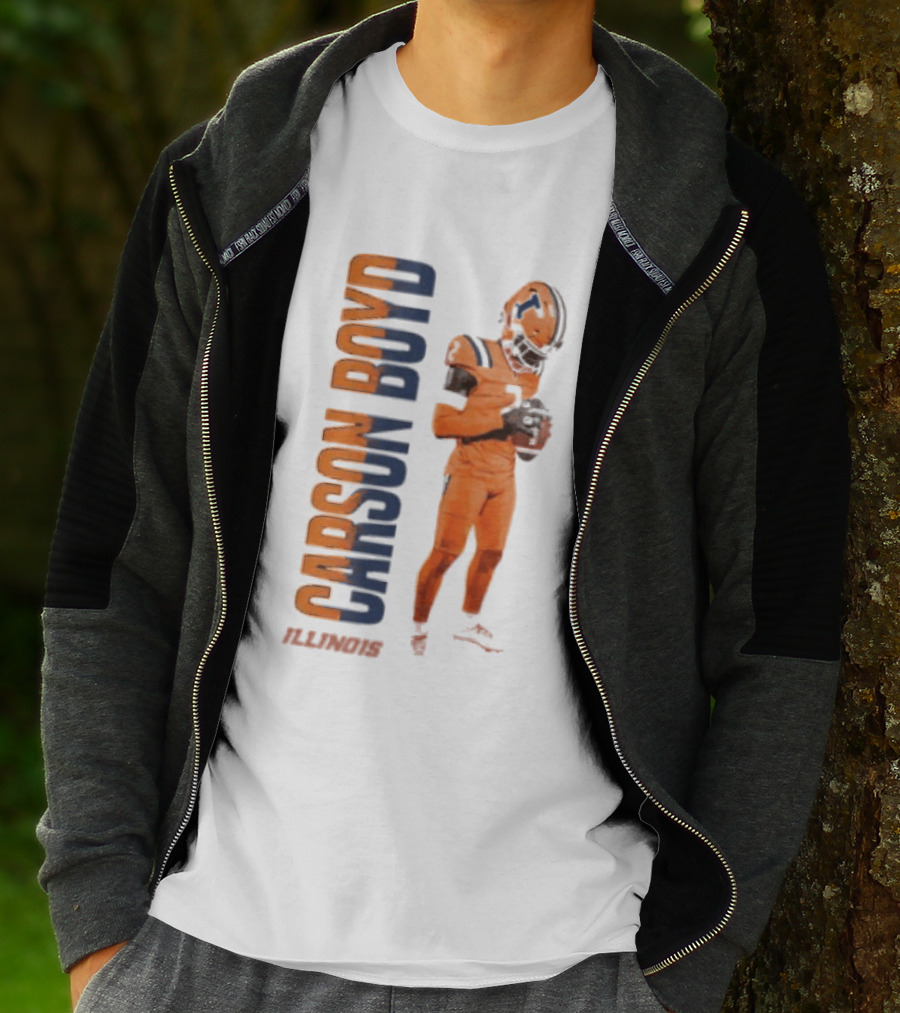 Carson Boyd Illinois Fighting Illini Player Football T-Shirt