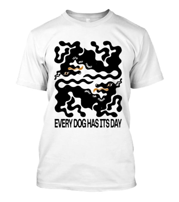 KBAR X UN IK Every Dog Has Its Day Black Abstract Dog T-Shirt