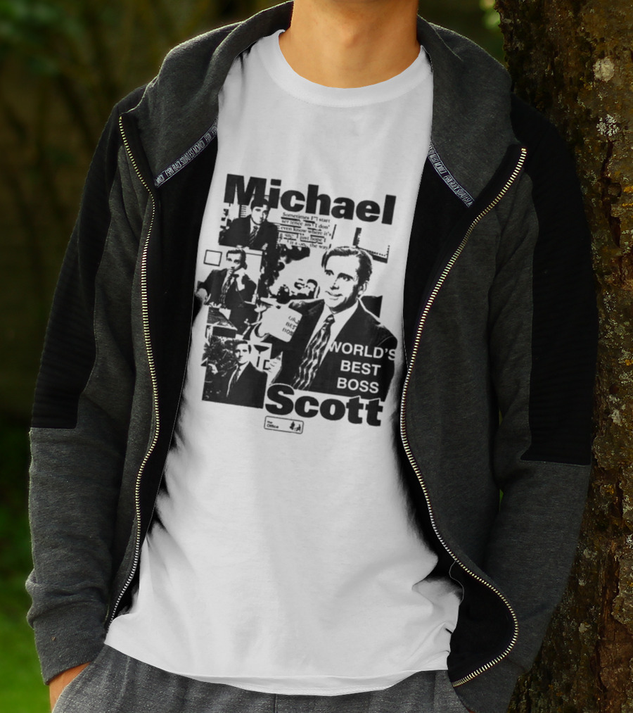 Michael Scott World's Best Boss The Office Iconic TV Comedy T-Shirt