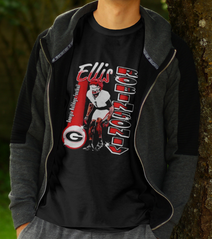 Ellis Robinson IV Georgia Bulldogs Football Illustrated T-Shirt
