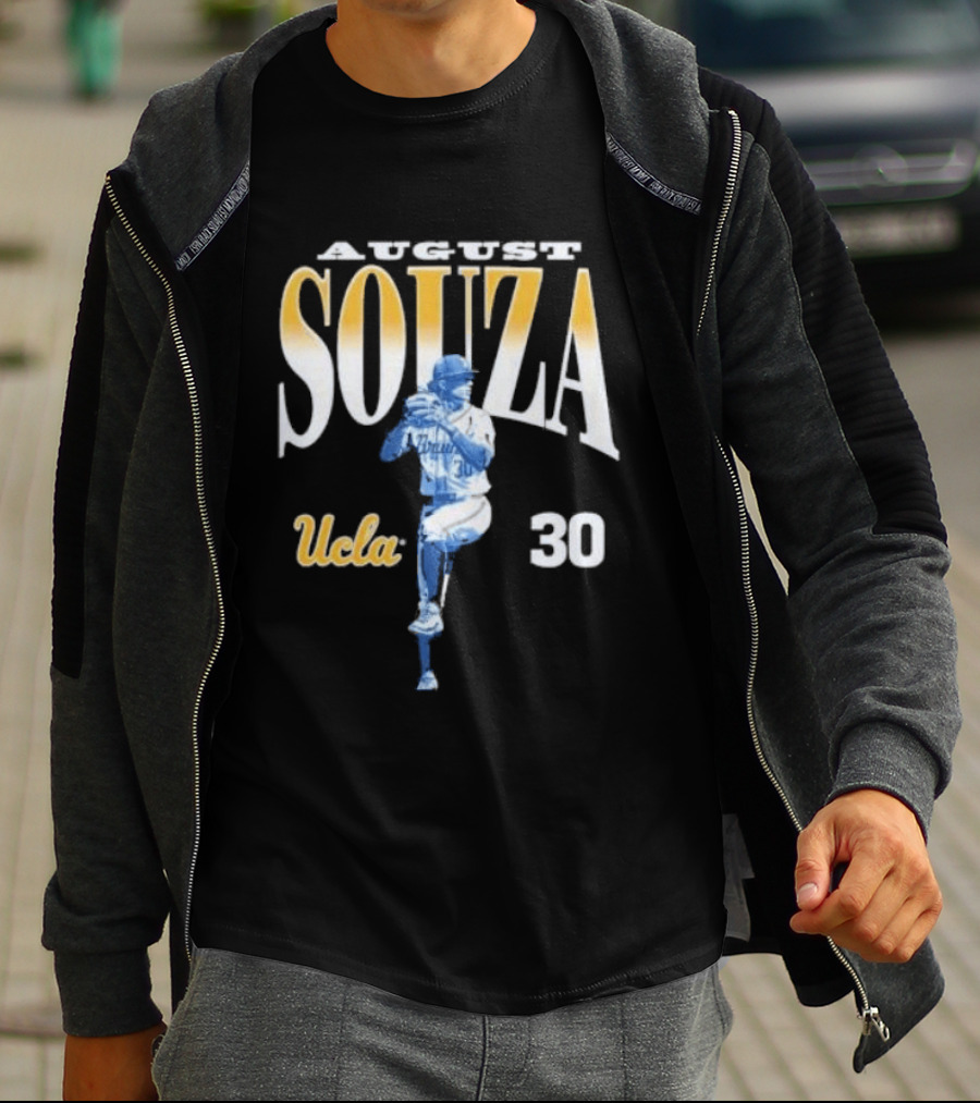 August Souza Number 30 UCLA Bruins Player T-Shirt