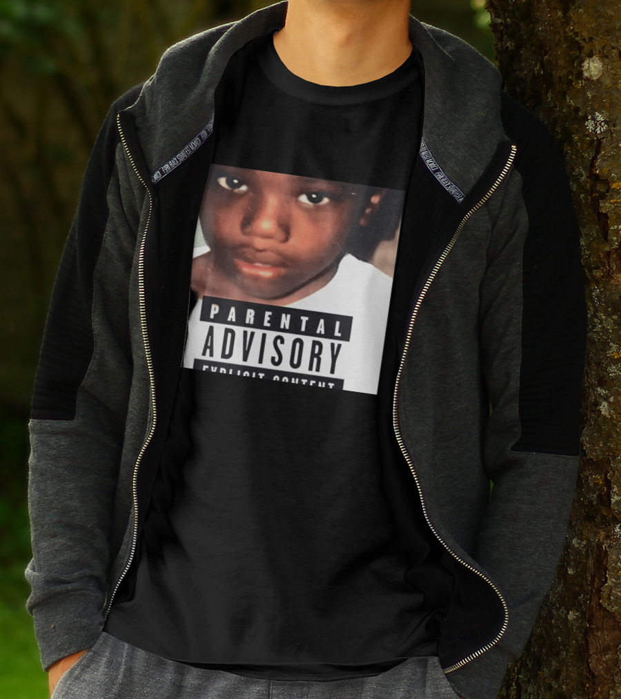 Parental Advisory Explicit Content Young Boy Image T-Shirt