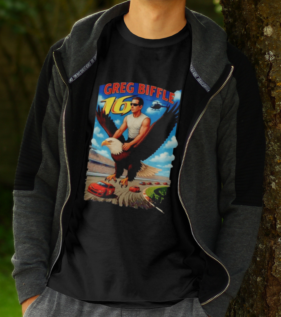 Greg Biffle NASCAR 16 Racing Adventure Bald Eagle Highway T-Shirt