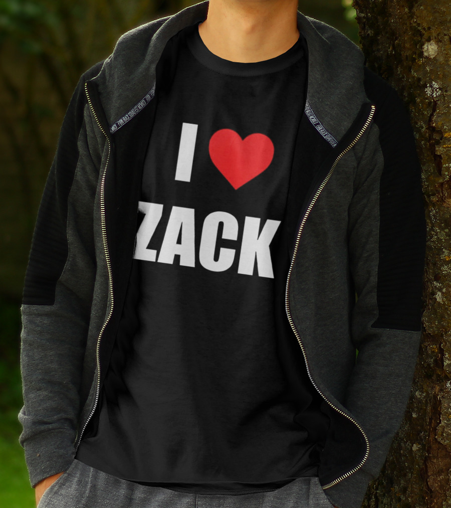 I Heart Zack Red Love T-Shirt