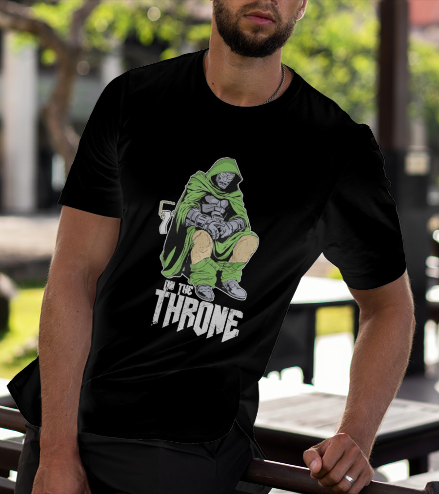 Doctor Doom On The Throne Toilet T-Shirt
