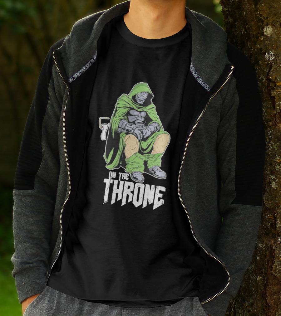 Doctor Doom On The Throne Toilet T-Shirt
