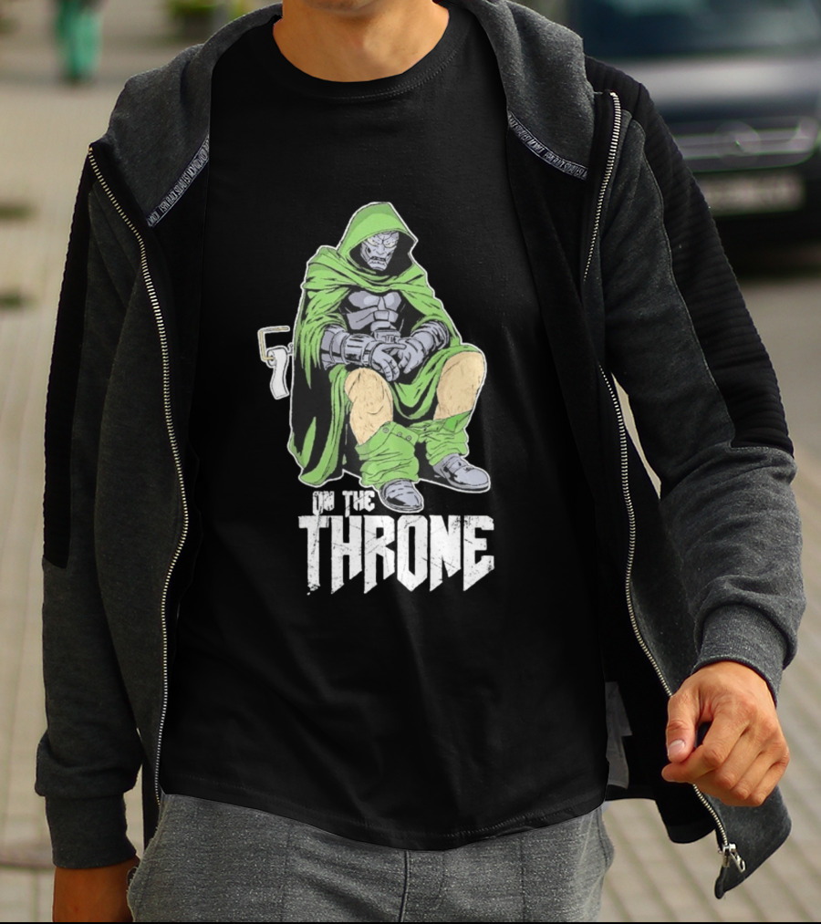 Doctor Doom On The Throne Toilet T-Shirt