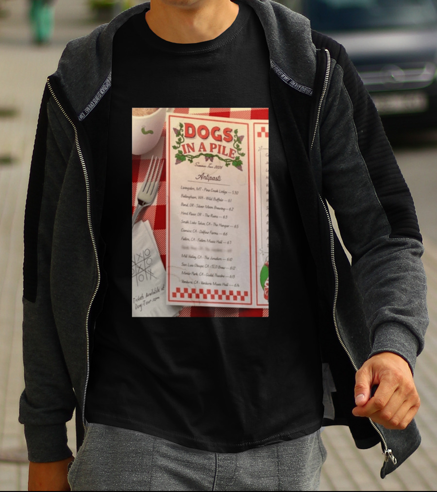 Dogs In A Pile Summer Tour 2026 T-Shirt