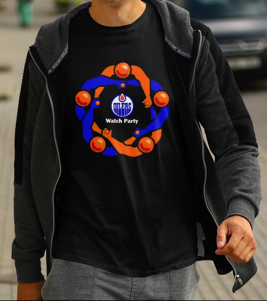 Edmonton Oilers Party Jerk Circle Arena Fans T-Shirt