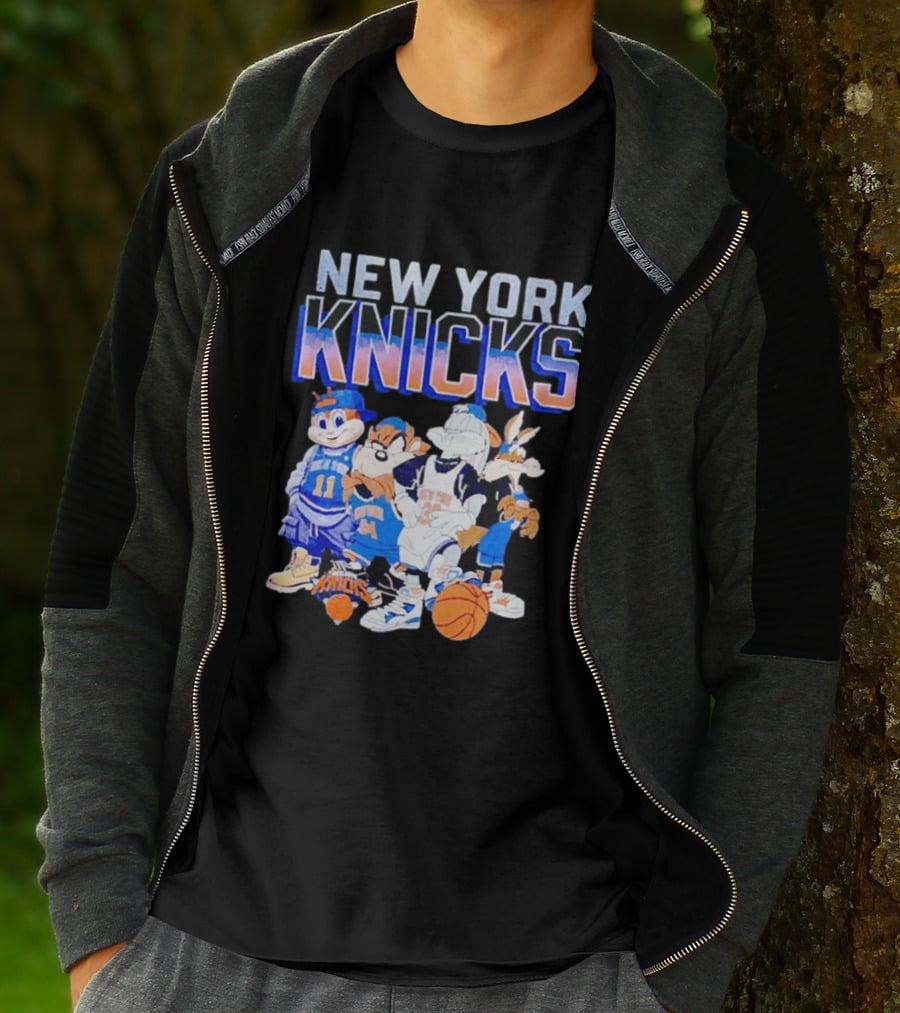New York Knicks Looney Tunes Basketball Collaboration T-Shirt