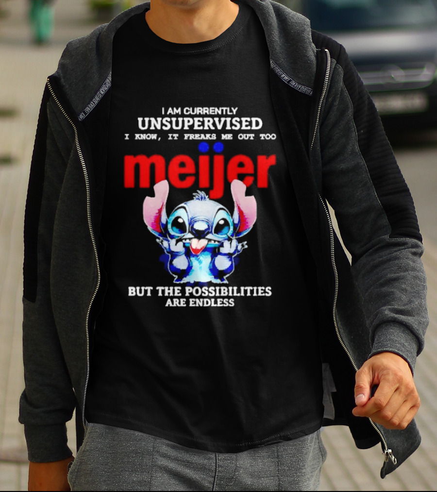 I'm Currently Unsupervised Meiej Stitch Possibilities Are Endless T-Shirt