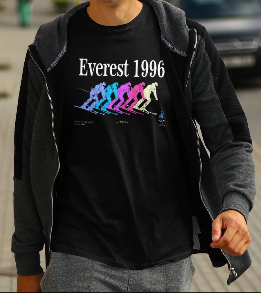 Everest 1996 Michael Beasley Multicolored Skiers T-Shirt