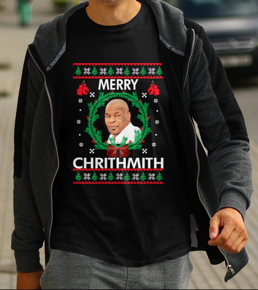 Mike Tyson Merry Chrithmith Christmas Toddler Infant T-Shirt