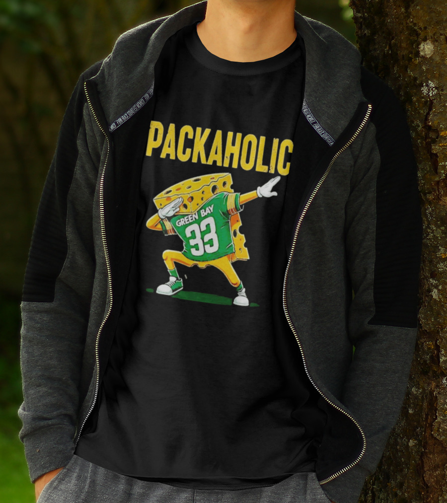 Packaholic Green Bay 33 Cheesehead Dab T-Shirt