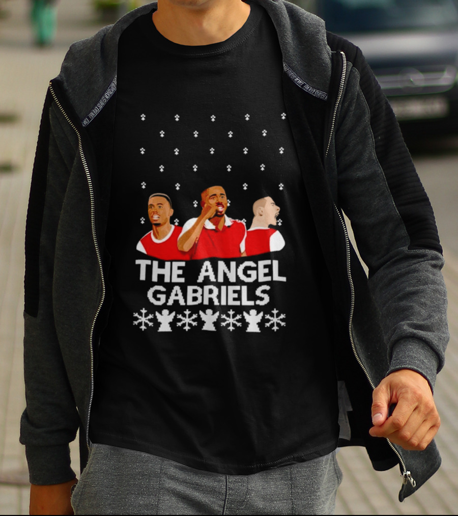 The Angel Gabriels Christmas Soccer Players Snowflakes T-Shirt