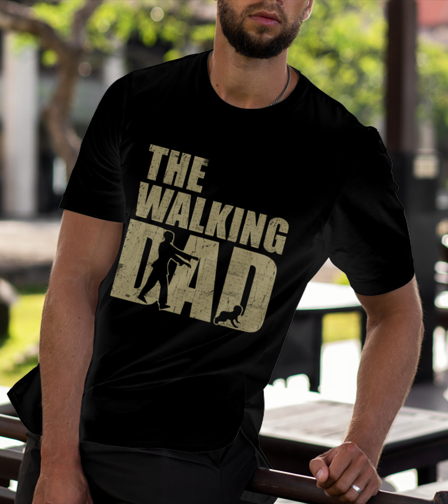 The Walking Dad Zombie Parody Dad And Baby T-Shirt