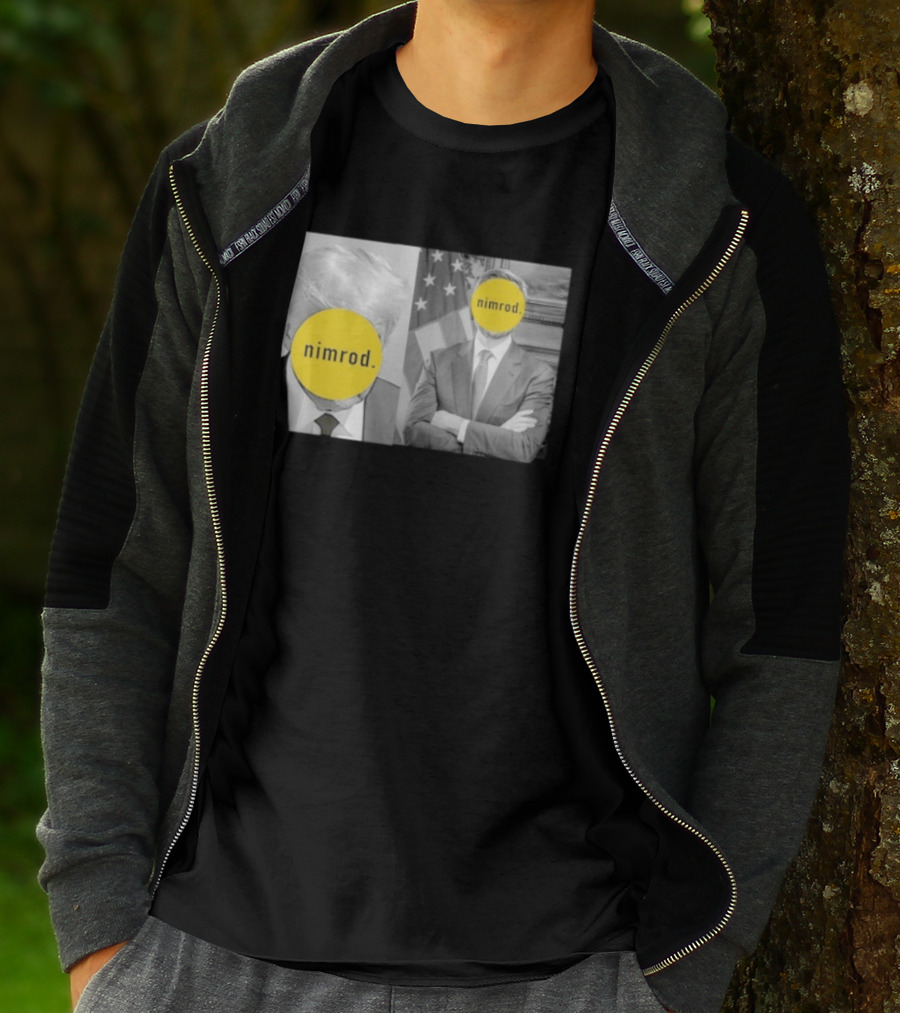 Trump JD Vance Nimrod Yellow Circle Comedy T-Shirt