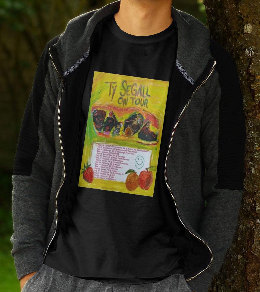 Ty Segall Europe Tour 2026 Larmer Tree Edinburgh Amsterdam Berlin Madrid Athens T-Shirt