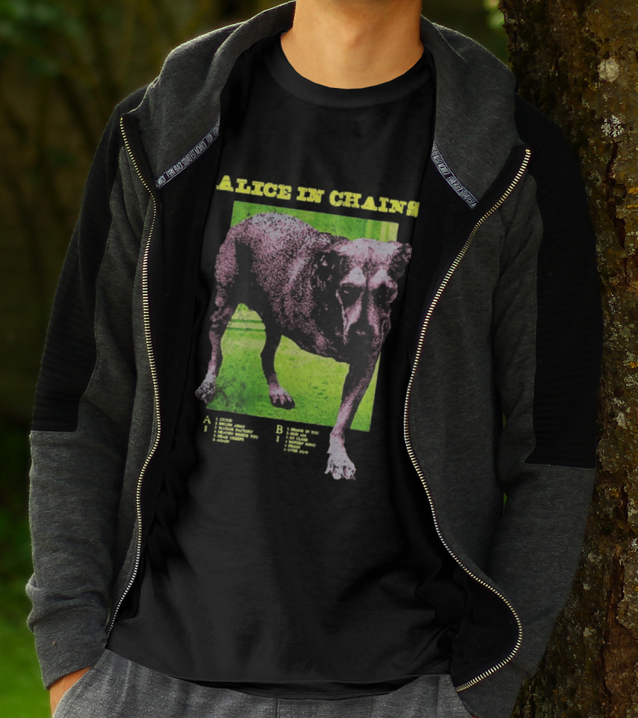 Alice In Chains Tripod Album Cover Art Dog Image T-Shirt