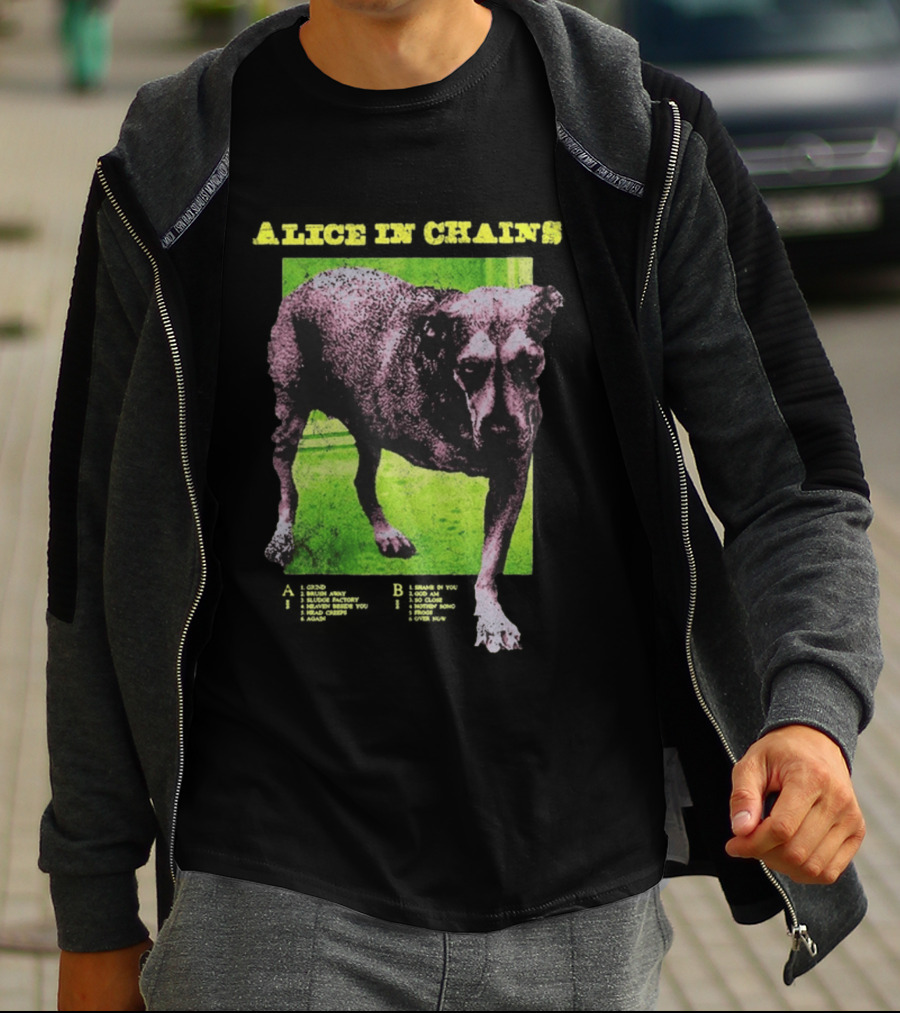 Alice In Chains Tripod Album Cover Art Dog Image T-Shirt
