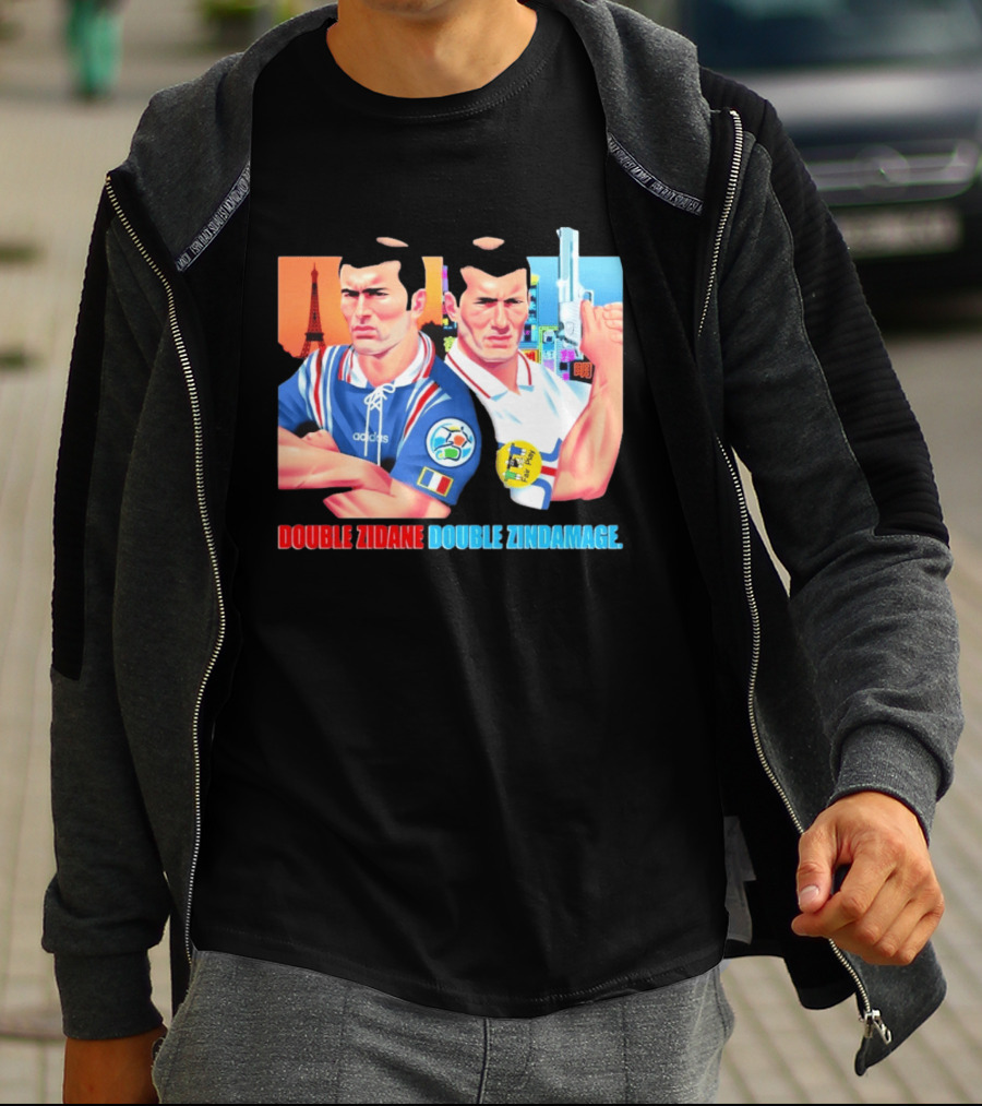 Double Zidane Double Zindamage Hong Kong Pop Up Cult Kits Paris T-Shirt