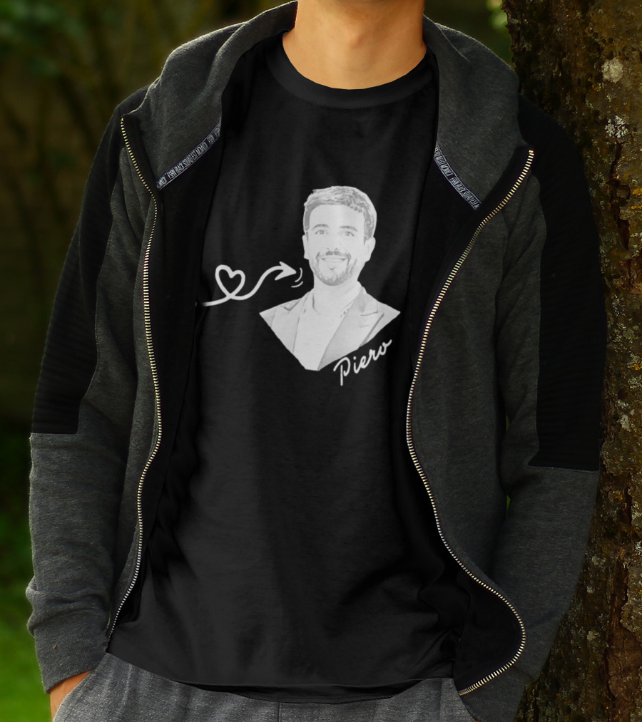 Piero Barone Il Volo Love Heart Men's Fashion Red T-Shirt