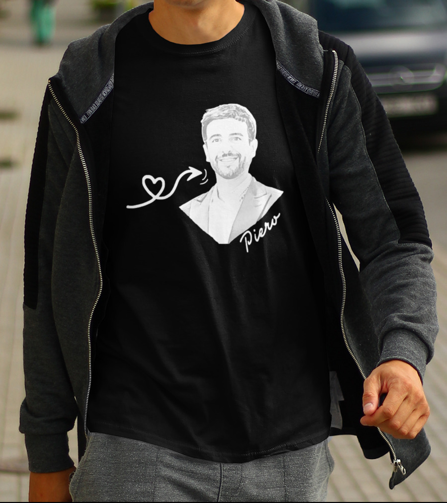 Piero Barone Il Volo Love Heart Men's Fashion Red T-Shirt