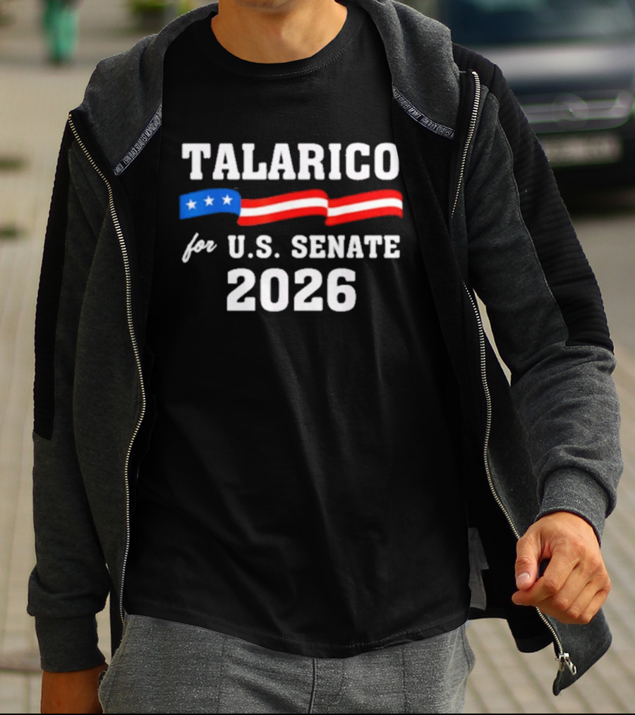 Talarico For U.S. Senate 2026 Campaign With Stars And Stripes Flag T-Shirt