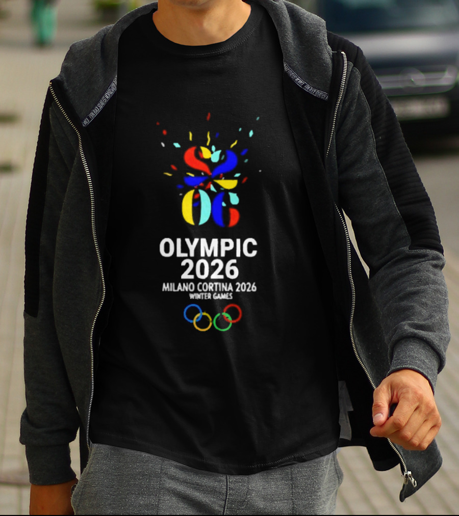 Olympic 2026 Milano Cortina Winter Games Colorful Rings T-Shirt