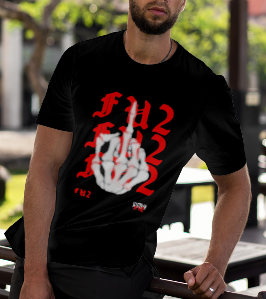 FU2 Middle Finger Three 6 Mafia Master Of Evil T-Shirt