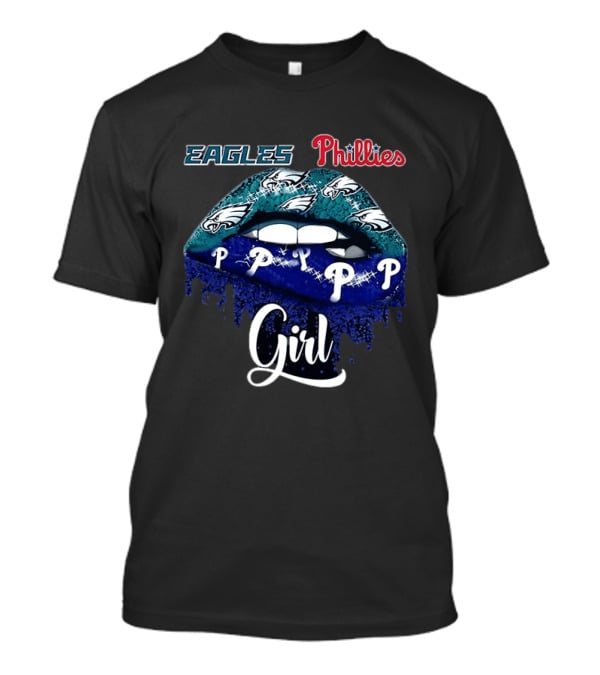 Philadelphia Eagles Phillies Lip Girl 2025 T-Shirt