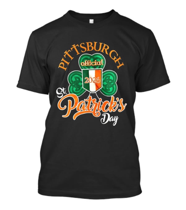 Pittsburgh Official St Patrick's Day 2026 Shamrock Irish Flag T-Shirt