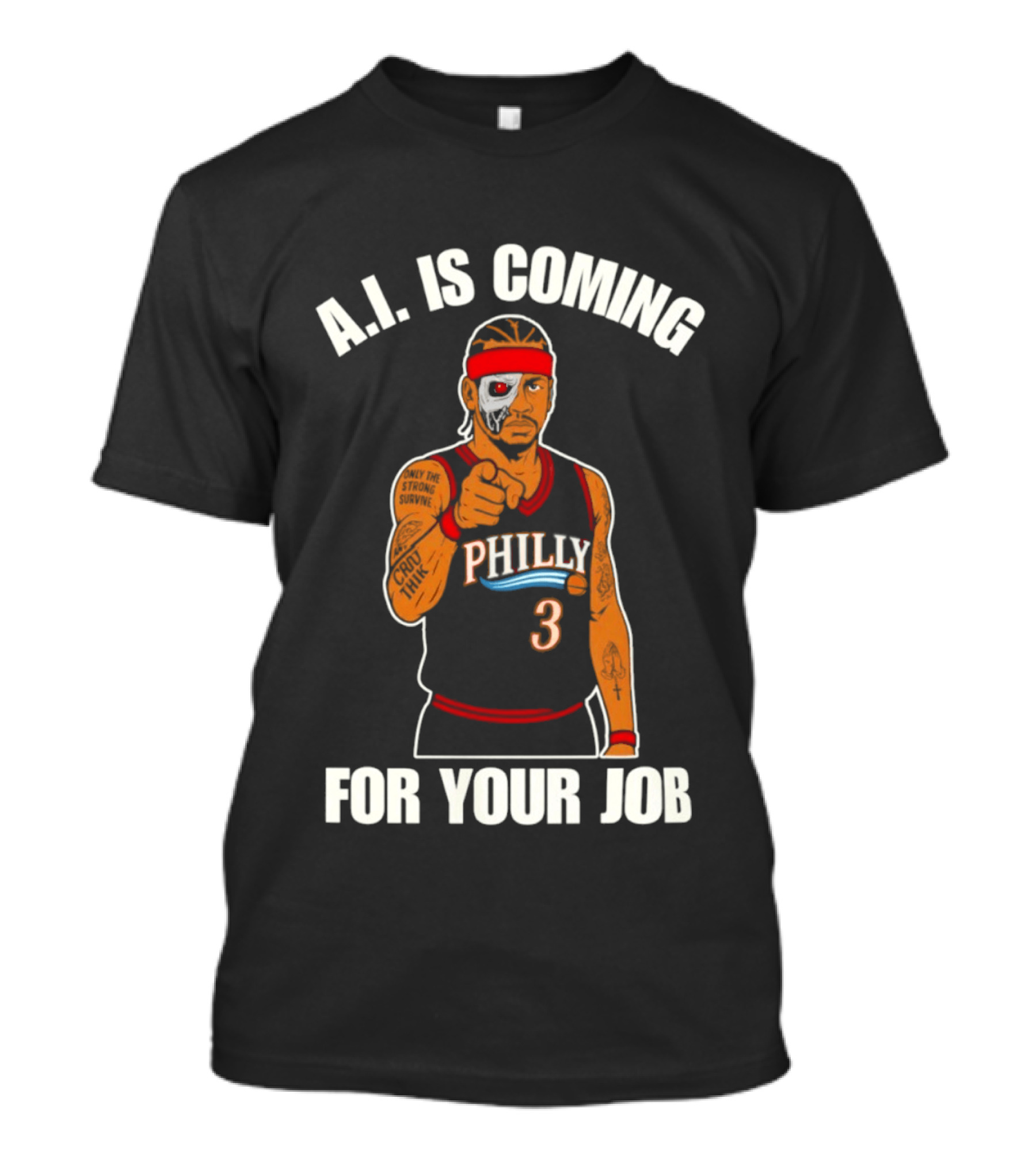 Allen Iverson Philly AI Is Coming For Your Job T-Shirt