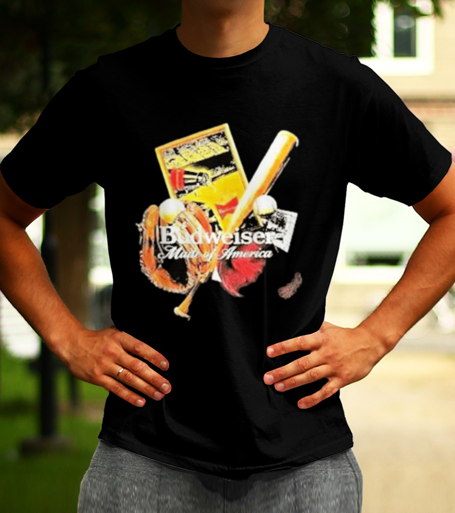Budweiser Made Of America Baseball Legacy T-Shirt
