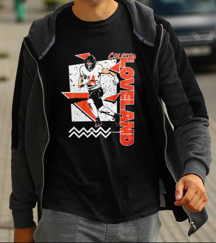 Colston Loveland Chicago Bears 90s Retro Football Player T-Shirt