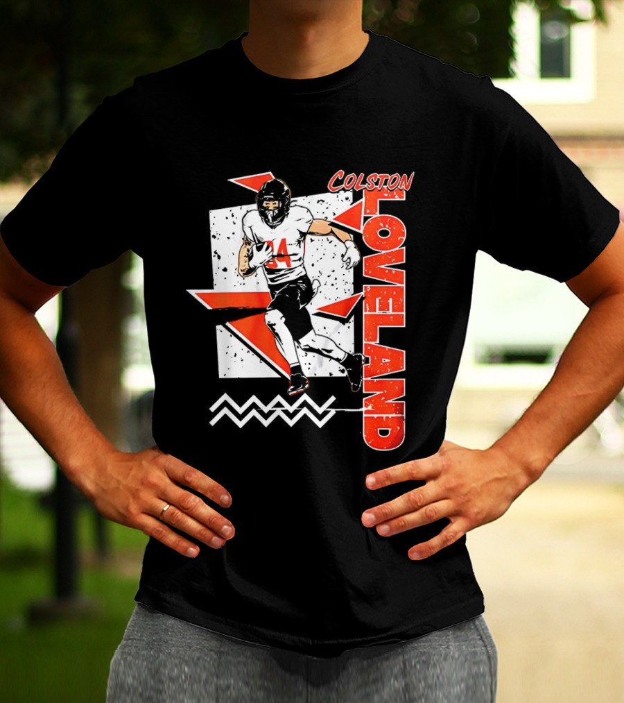 Colston Loveland Chicago Bears 90s Retro Football Player T-Shirt