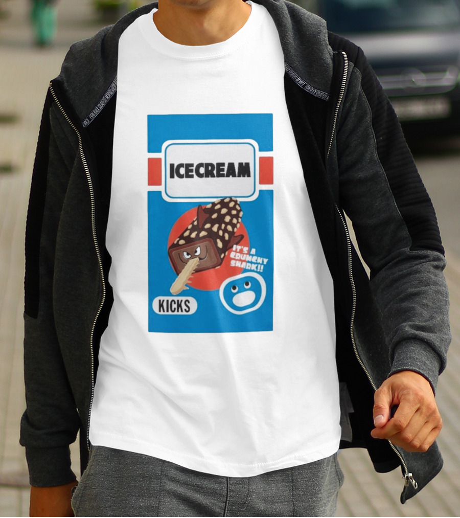 Ice Cream Kicks It's A Crunchy Shark T-Shirt