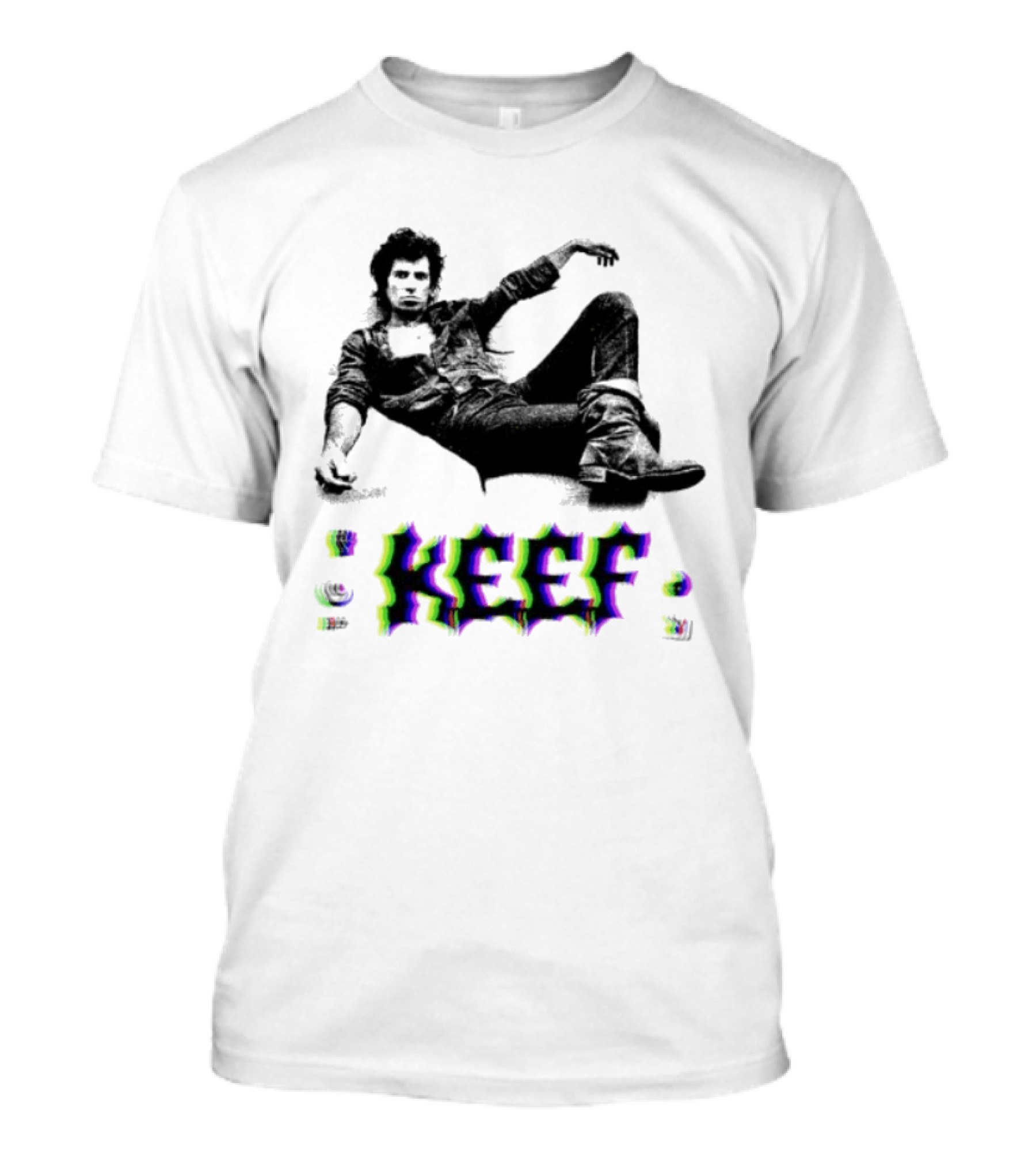 KEEF Keith Richards Vintage Rock And Roll T-Shirt