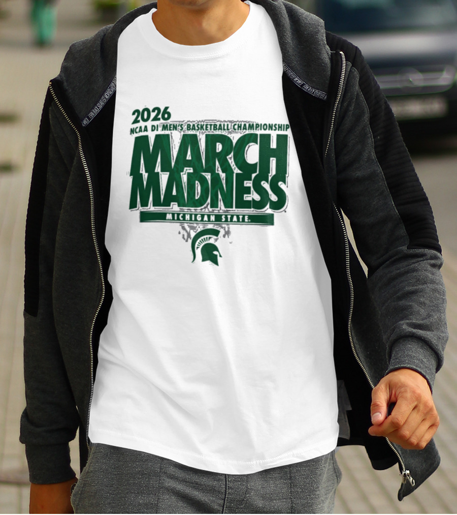 2026 NCAA DI Men's Basketball Championship March Madness Michigan State T-Shirt