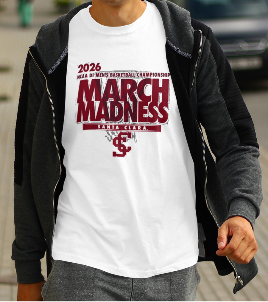 Santa Clara Broncos 2026 NCAA March Madness Basketball Championship T-Shirt