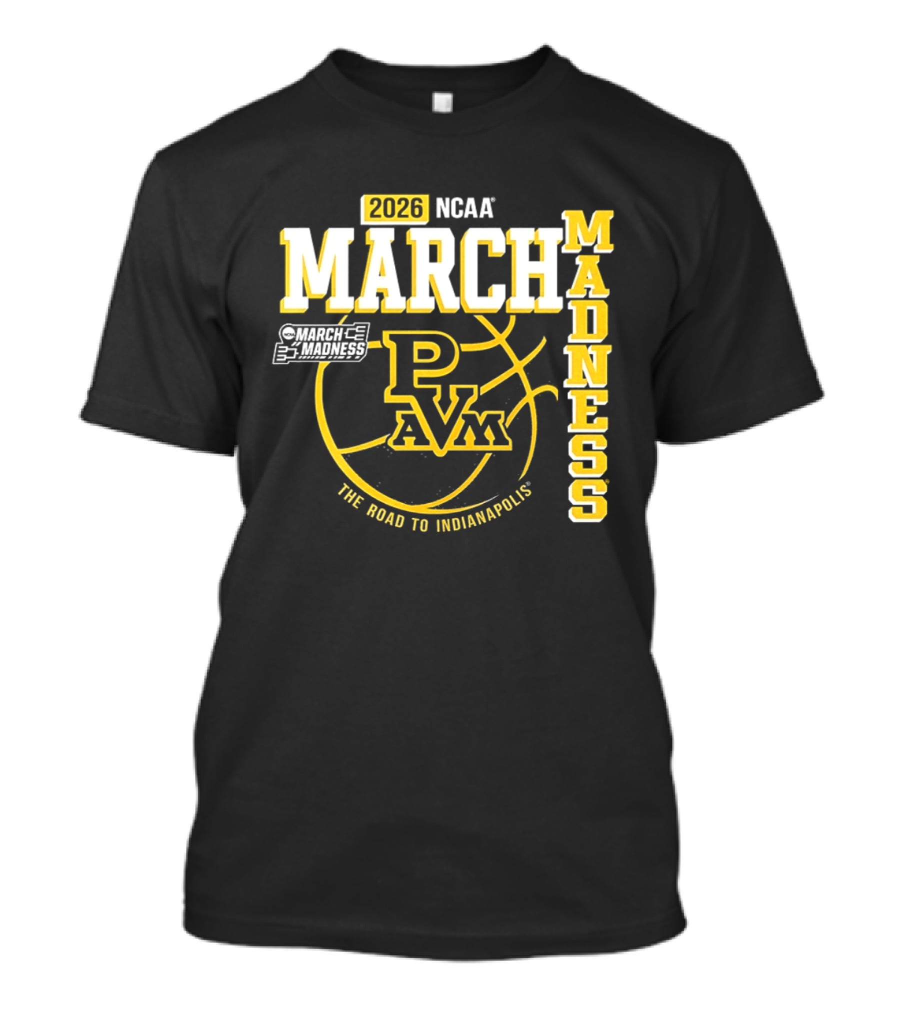 2026 NCAA March Madness Prairie View A&M Panthers The Road To Indianapolis T-Shirt