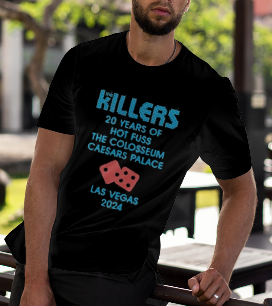 Killers 20 Years Hot Fuss Colosseum Caesars Palace Las Vegas 2024 T-Shirt